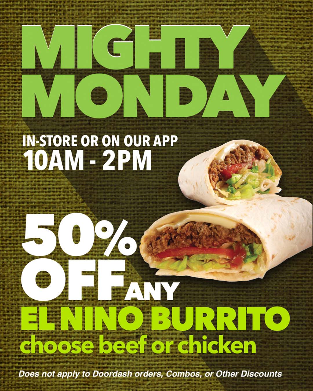 Mighty Monday promotion