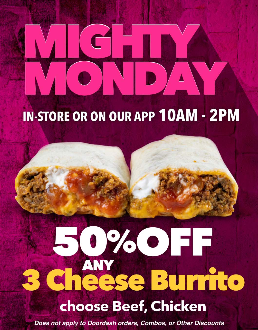 Mighty Monday promotion