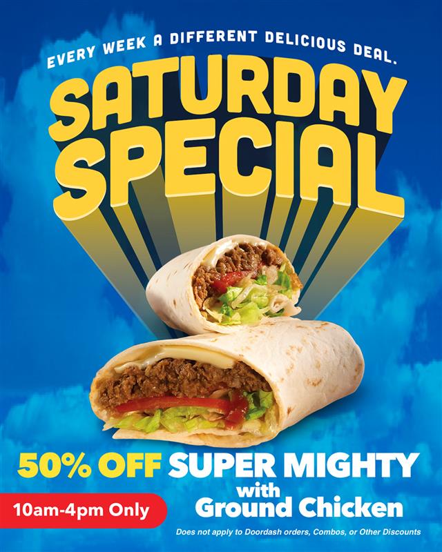 Super Saturday promotion